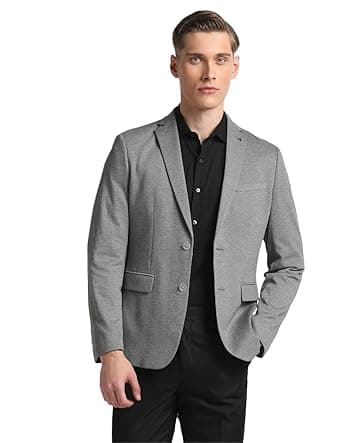 Arrow Slim Fit Single-Breasted Collar Button Closure Blazer for Men